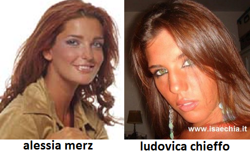 Somiglianza tra Ludovica Chieffo e Alessia Merz