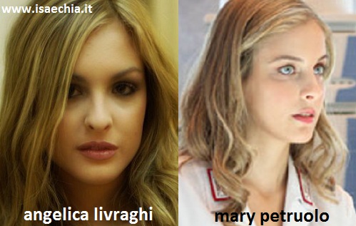 Somiglianza tra Angelica Livraghi e Mary Petruolo Che ne pensate